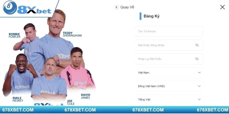 Các bước thao tác rõ ràng giúp bạn đăng ký 8XBET trong vài phút